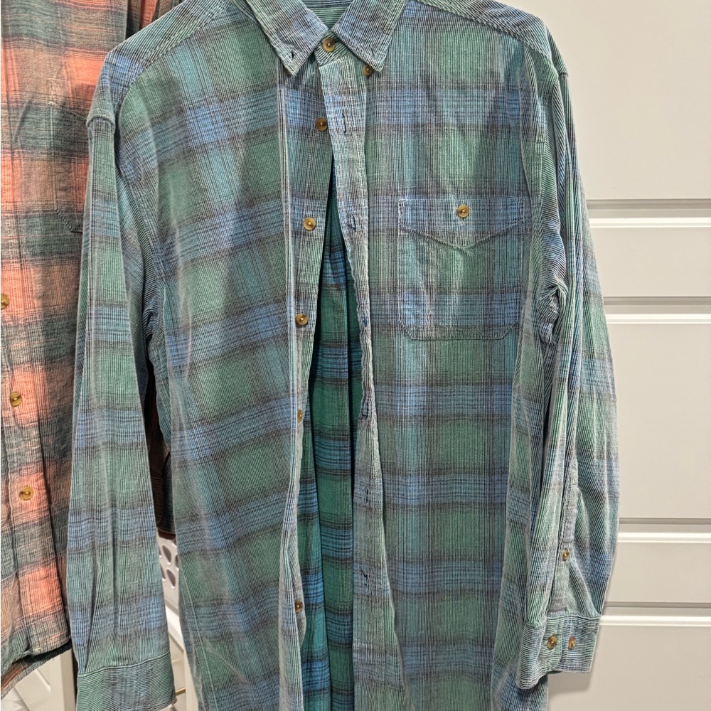 Men's Green Plaid Shirt